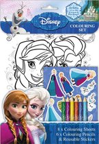 Disney Frozen  delig kleurblaadjes set met kleurtjes en stickers