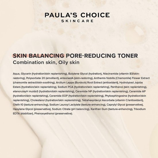 Paula's Choice SKIN BALANCING Pore Reducing Toner - Gecombineerde & Vette Huid - 190 ml - Paula's Choice