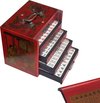 Afbeelding van het spelletje Mah-Jong in houten kist rood S