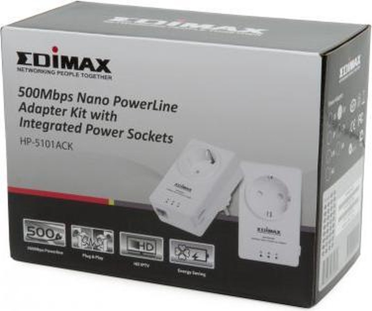 Edimax HP-5101 500Mbps Nano PowerLine Adapter | bol.com