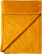 Dutch Decor - BILLY - Plaid 150x200 cm - flannel fleece - superzacht - Golden Glow - geel