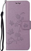 Paars vlinders agenda case hoesje Nokia 2.4