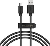 BlitzWolf BW-CB7 Kabel oplaadkabel Zwart 0.91m Micro USB kabel - PVC-kabel