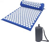 RTS products® - Massagemat - Acupressuur mat - Acupunctuur mat + Kussen - Spijkermat - STRESS VERLAGEND