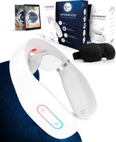 Diley Dreams® Infrarood Nekmassage Apparaat met 3D Slaapmasker – Massage apparaat – Massagekussen –  Wit