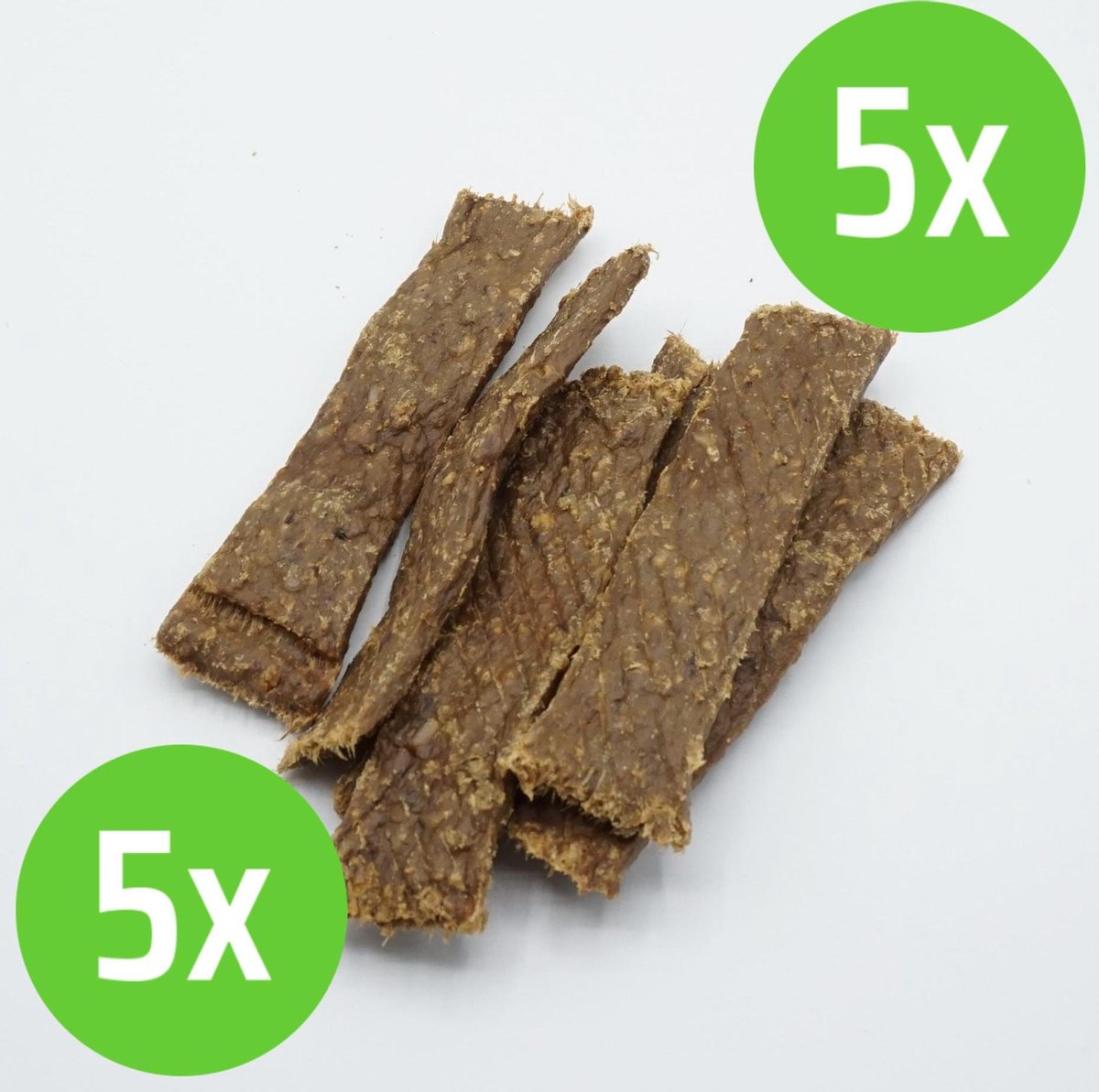 Puur Fit Vleesstrips Vis - Hondensnack - 100 gram - 5 verpakkingen