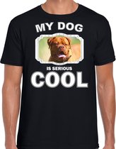 Franse mastiff honden t-shirt my dog is serious cool zwart - heren - Franse mastiff liefhebber cadeau shirt 2XL