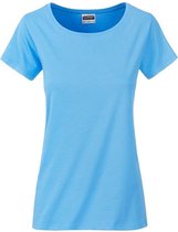 James and Nicholson Dames/dames Basic Organic Katoenen T-Shirt (Hemelsblauw)