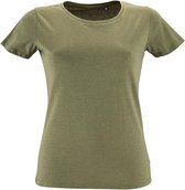 SOLS Dames/dames Regent Fit T-Shirt met korte mouwen (Heide Khaki)