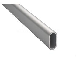 Gardelux - Garderobebuis ovaal - Aluminium - Lengte : 1,5 meter - 30x14mm