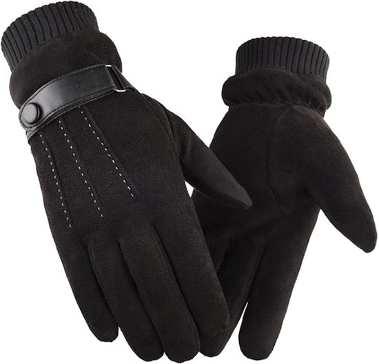 Handschoenen Heren Winter - Handschoenen - Suède - Zwart - Heren | bol.com