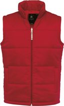 B&C Heren Volledige Ritssluiting Waterdichte Bodywarmer/Gilet (Rood)