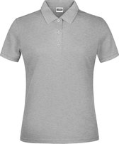 James And Nicholson Dames/dames Basic Polo Shirt (Grijze Heide)
