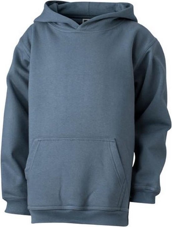 James and Nicholson Kinderen/Kinderkapjes Sweatshirt (Koolstofgrijs)