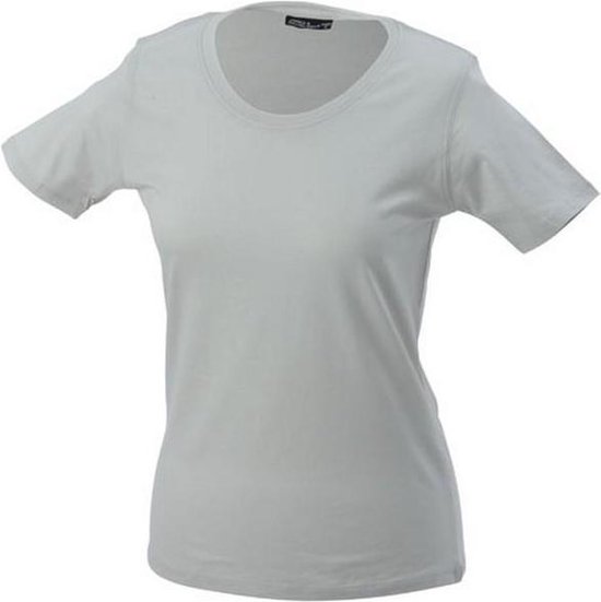 James and Nicholson Dames/dames Basic T-Shirt (Lichtgrijs)