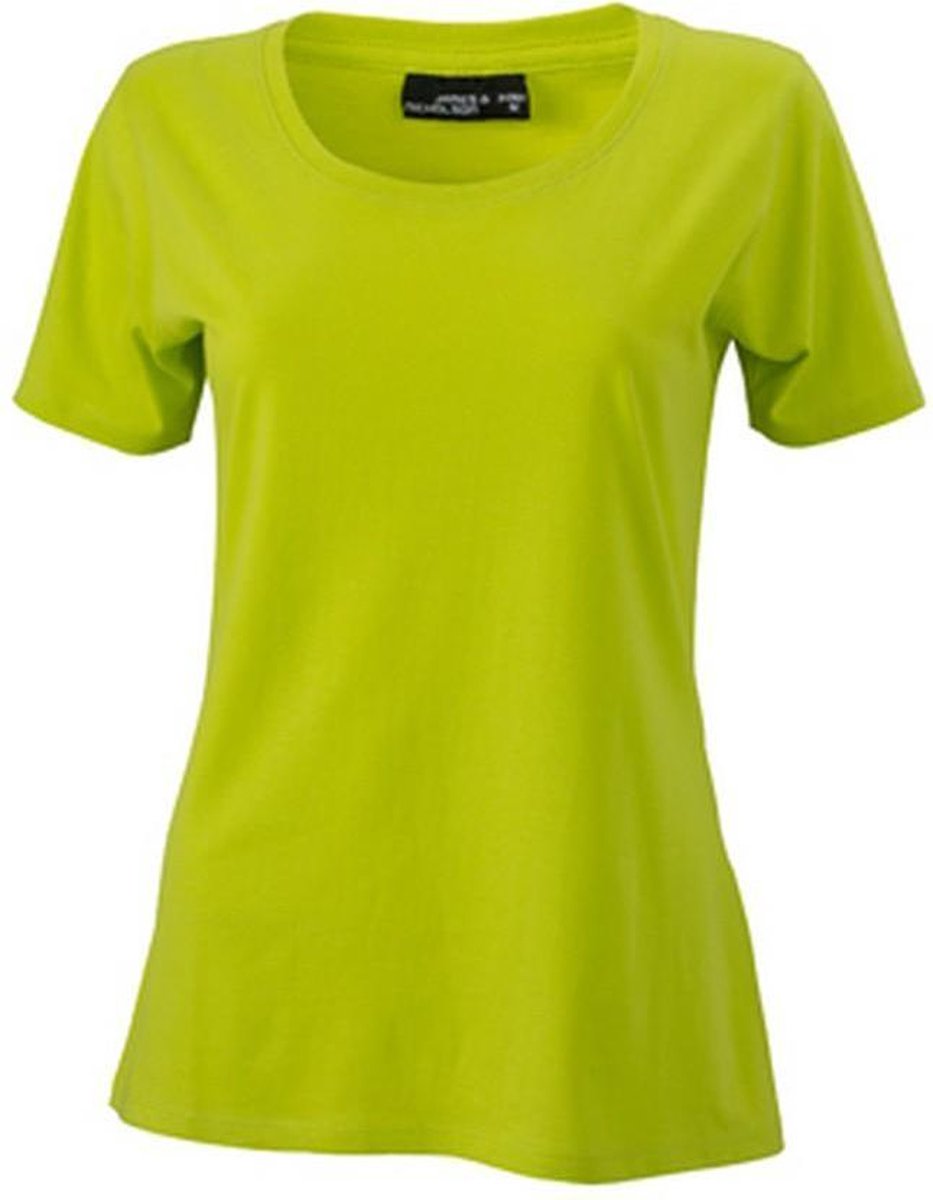 James and Nicholson Dames/dames Basic T-Shirt (Zuurgeel)