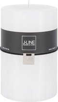 J-Line Cilinderkaars Stompkaars Wit Xl -120H Set van 6 Stuks