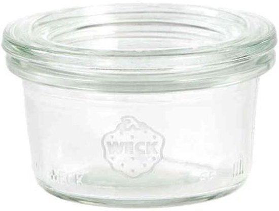 Buffet weckglas glas | Ø binnen: 5,5cm | H: 5,5cm | Inhoud: 80 ml | Verpakkingseenheid: 24