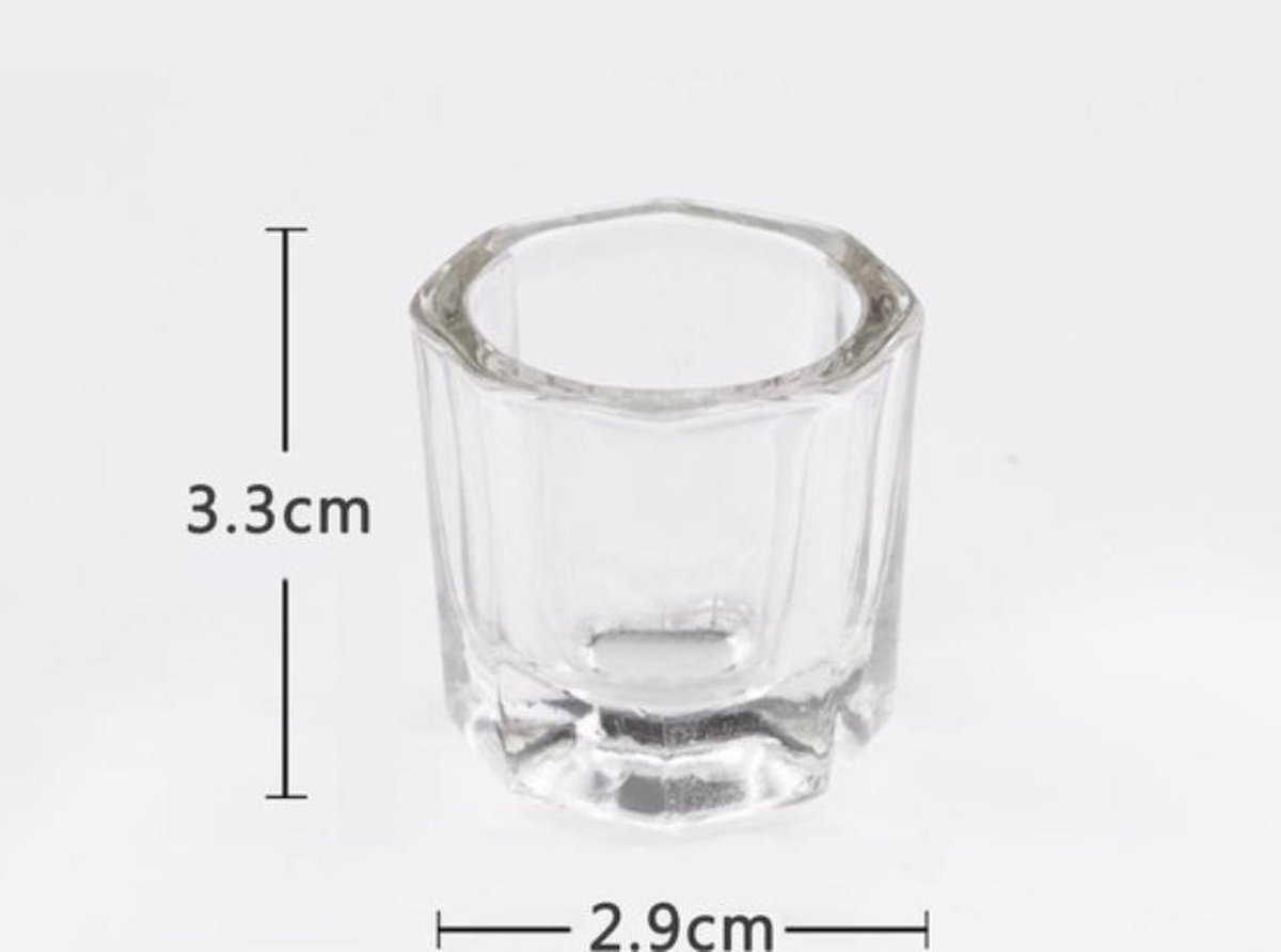 Goedkoopste Dappenglaasje - Dappen dish Voor acryl - vloeistoffen