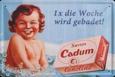 Savon Cadum Lanoline zeep wand- reclamebord 30x20cm