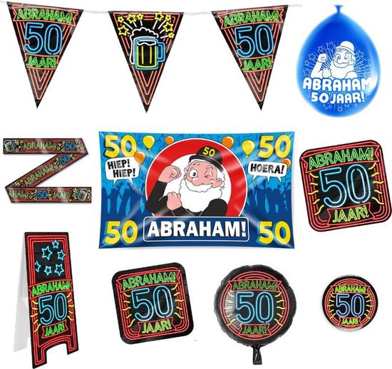 Abraham verjaardag versiering pakket XL | bol.com