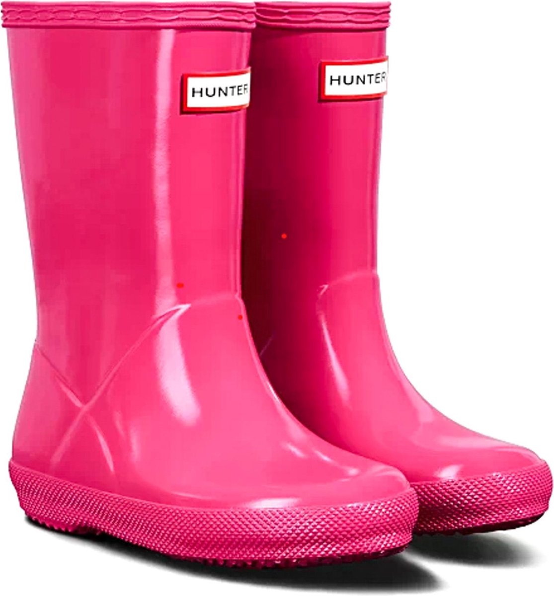 Hunter - Regenlaarzen voor kinderen - Kids First Classic Gloss - Helder roze - maat 21EU