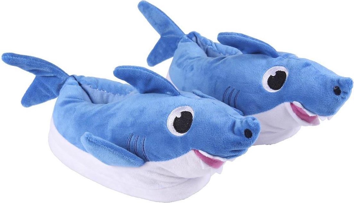 Nickelodeon Baby Shark pantoffels blauw - Baby Shark sloffen - Baby Shark pantoffels - Haaien pantoffels - Sloffen - Kinder pantoffels - Pantoffels voor kinderen