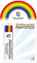 Regenboog schmink stift - Face & body paint stick - schmink  Regenboog stick op kaart 7,5 gram.