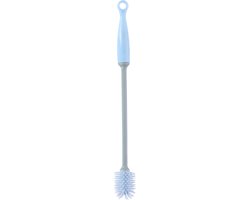Combi-Label Flessenborstel - Flessenreiniger - Afwasborstel - Fles Reiniger - 29cm - PVC/Rubber - Blauw
