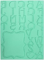 Pavoni Lace alfabet siliconen mat