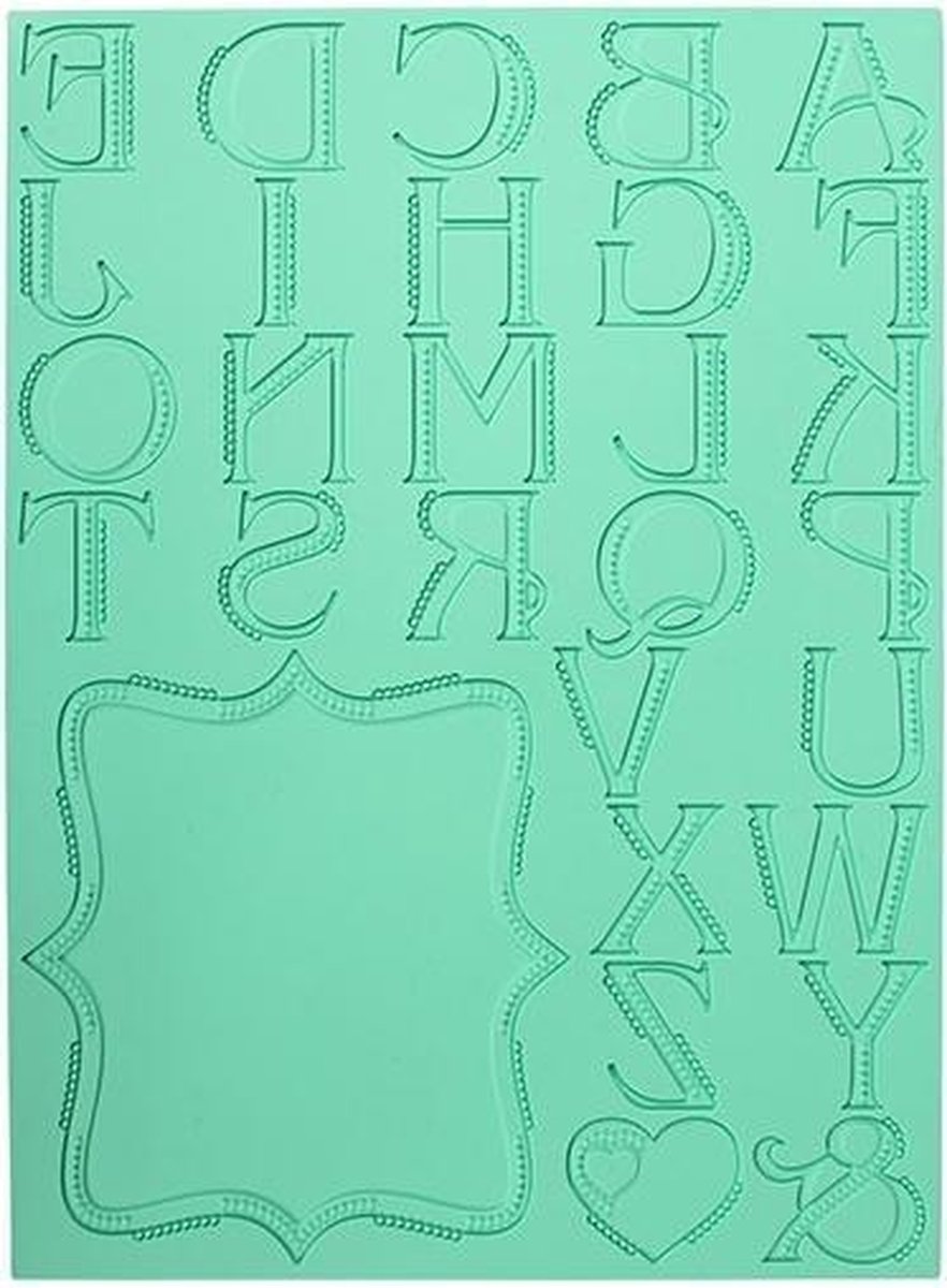 Pavoni Lace alfabet siliconen mat