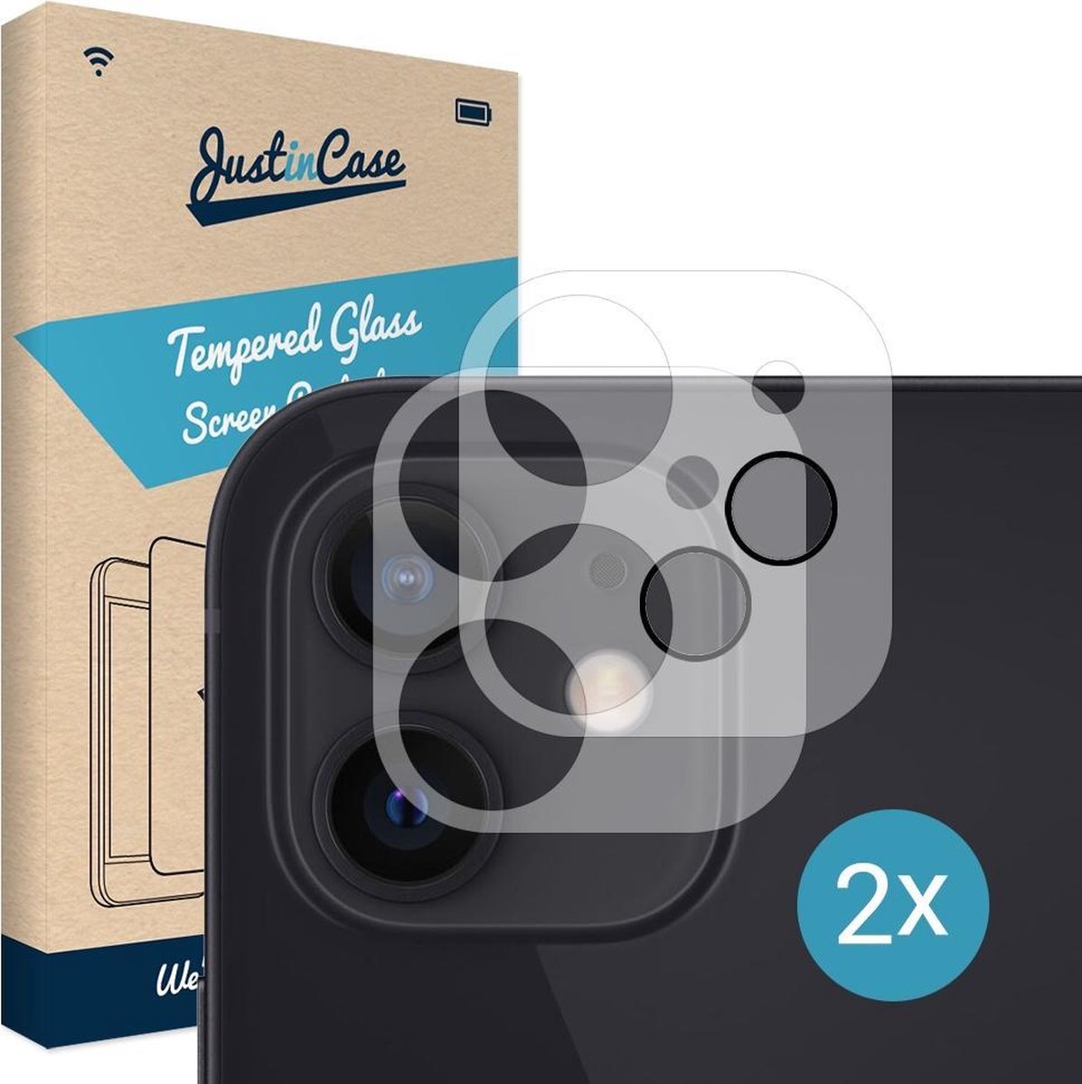 Apple iPhone 12 Camera Lens screenprotector 2 stuks Just in Case