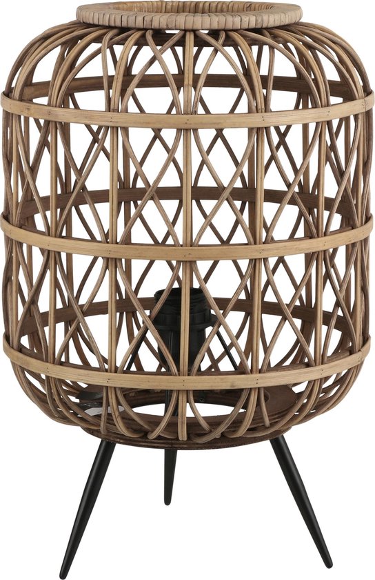 Lampe de table Lea Mica Decorations / H43 x Ø27 cm - Bamboe - Marron