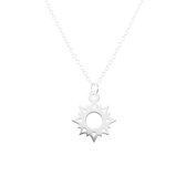 Jewelryz | Ketting Ster Opengewerkt | 925 zilver | Halsketting Dames Sterling Zilver | 50 cm