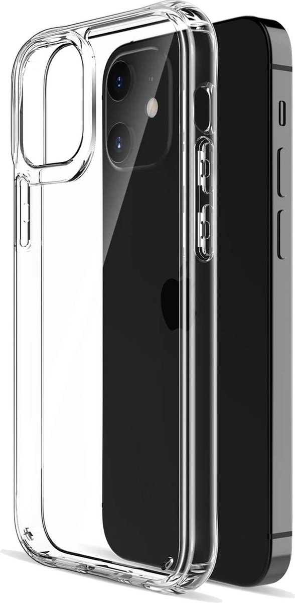 Hoesje geschikt voor iPhone 12 Mini - Transparant Siliconen Case