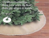 Kerstrok - Kerstboommantel - Kerstboomkleed - Jute - Ø 125 cm