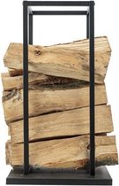 Cosy @ Home Houtrek Woodblocks Zwart - 33x33x(H)58cm - Vierkant Metaal