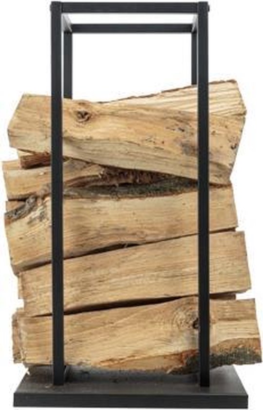 Cosy @ Home Houtrek Woodblocks Zwart - 33x33x(H)58cm Vierkant Metaal | bol.com