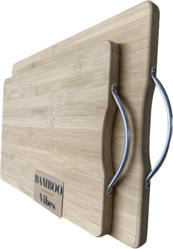 Snijplanken hout - Bamboe - Set Duurzaam - Serveerplank - Snijplank - 38x28cm & 33x23,5cm - keuken