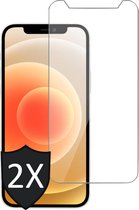 iPhone 12 Screenprotector - Gehard Glas Beschermglas Tempered Glass Screen Protector - 2 Stuks