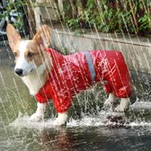 Honden Regenjas - Reflecterende Regenjas Voor Honden - Waterdicht - Rood