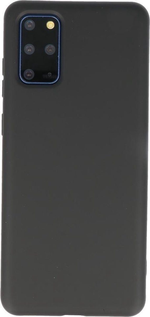 Hoesje Geschikt voor Samsung Galaxy S20 Plus - Backcover Telefoonhoesje - Zwart