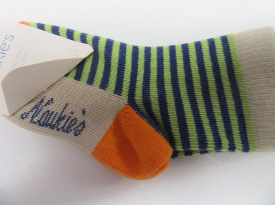 Lot de 2 chaussettes noukie's rayées 6-12 mois taille 20