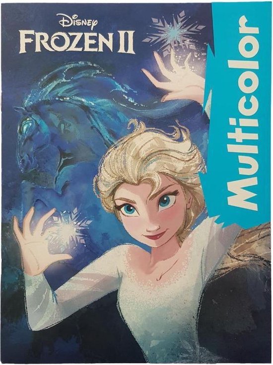 Disney Frozen Kleurboek Elsa |25 kleurplaten| Frozen 2 | Mulitcolor|  Schoencadeautjes... | bol.com