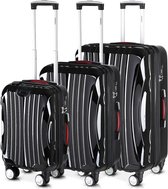 Monzana Hardcase koffer set Ikarus zwart M/L/XL