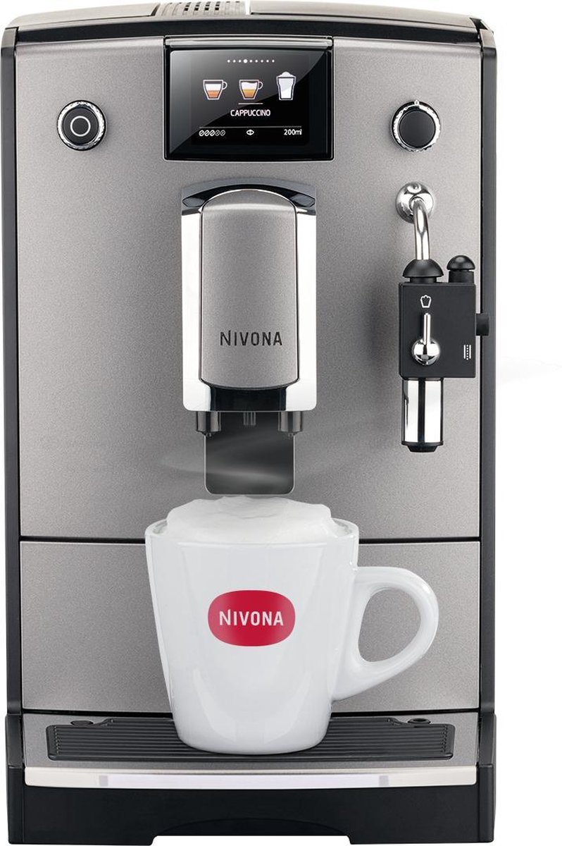 Nivona CafeRomatica 675 Espressomachine Titanium chrome