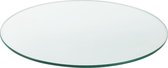 Glasplaat - Tafelblad - ESG Veiligheidsglas - Transparant - Dikte 8 mm - Afmeting (Ø) 70 cm