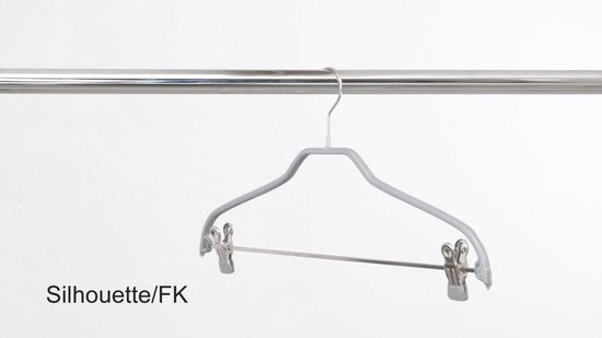 Set van 10] MAWA 41FK - metalen combinatie / kledinghangers met knijpers en  witte... | bol