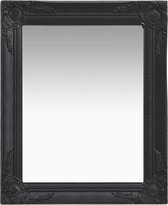 Wandspiegel 50x60 barok (incl LW 3d klok) - spiegel