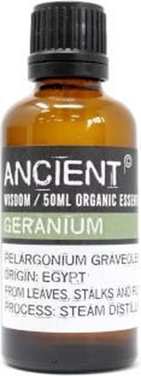 Goedkoopste Biologische Etherische Olie Geranium - 50ml - Essentiële Oliën - Aromatherapie - Essentiële Geranium Olie